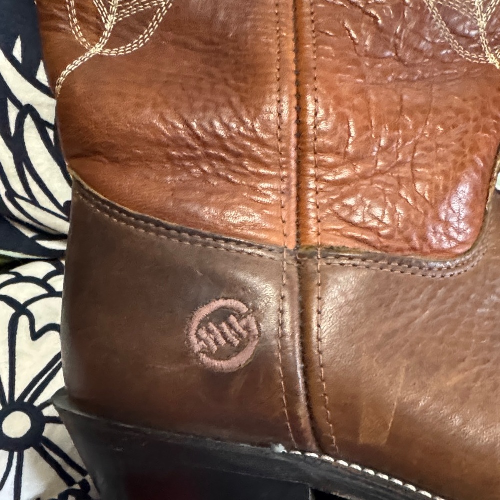 Women’s western cowgirl Boots size 10M - Double H two tone leather - Picture 11 of 11